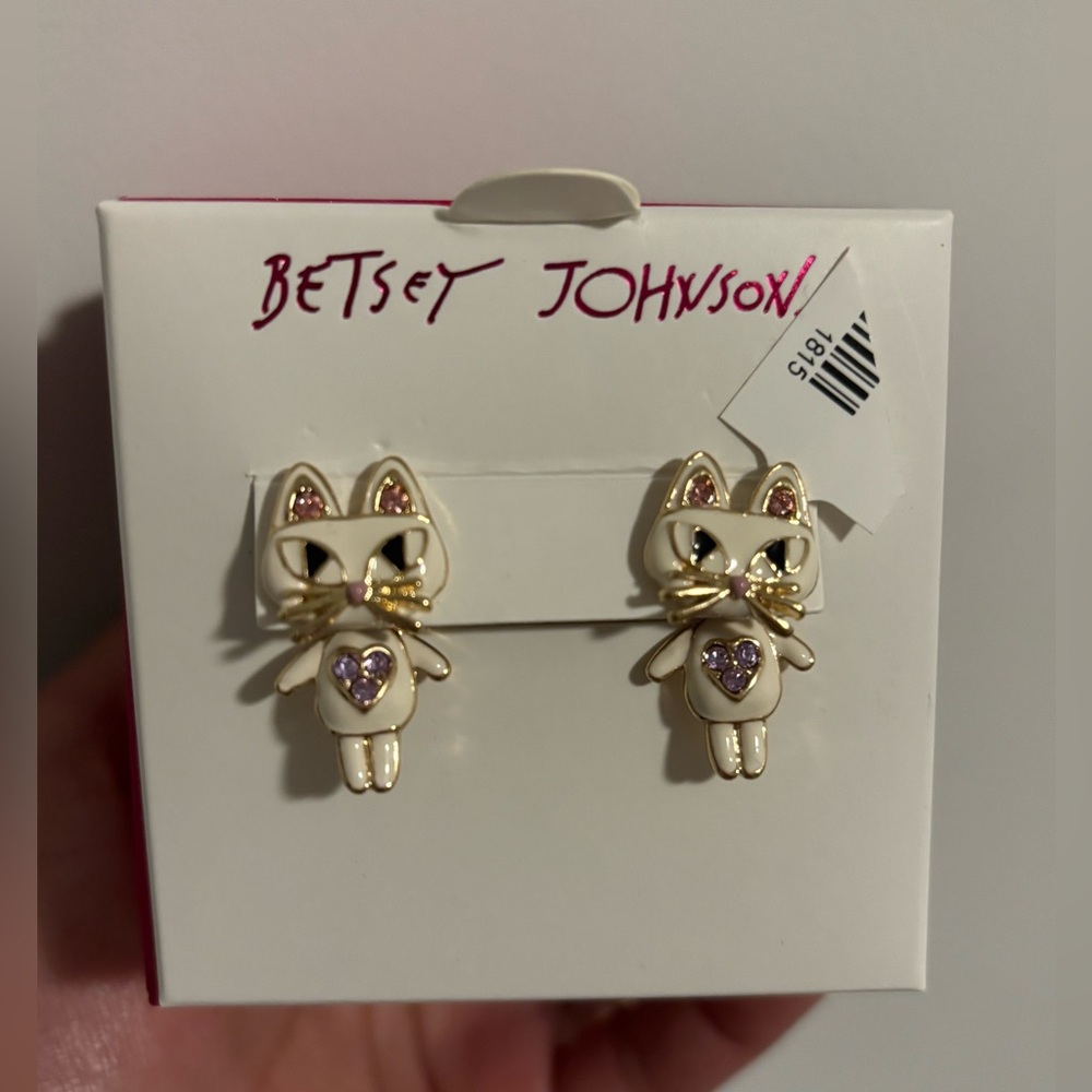 Cutie little cat earrings for sale!